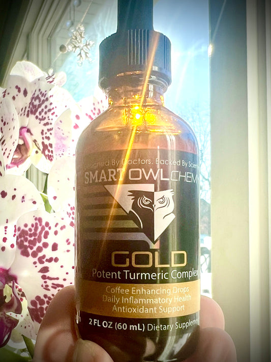GOLD DROPS Smart OWLchemy | 2 oz Potent Turmeric Extract