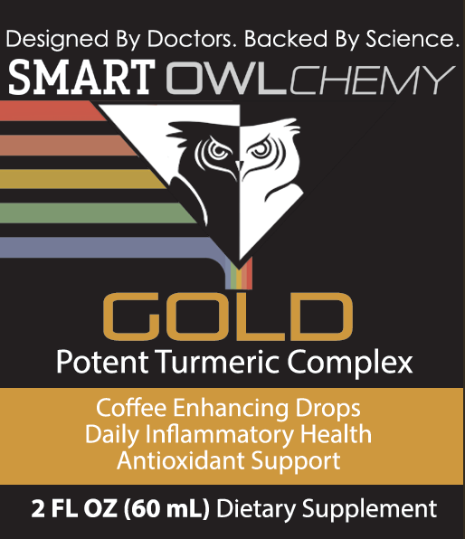 GOLD DROPS Smart OWLchemy | 2 oz Potent Turmeric Extract