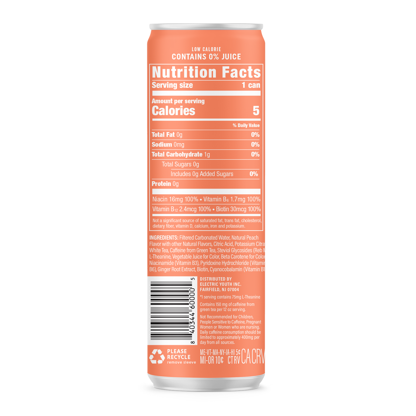 Sparkling Peach Tea | 12-Pack
