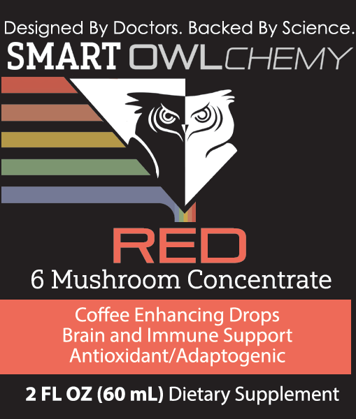 RED DROPS Smart OWLchemy | 2 oz Potent Mushroom Extract